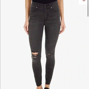 Madewell 9" High Riser Skinny Skinny Black Wash Denim Women’s Size 25